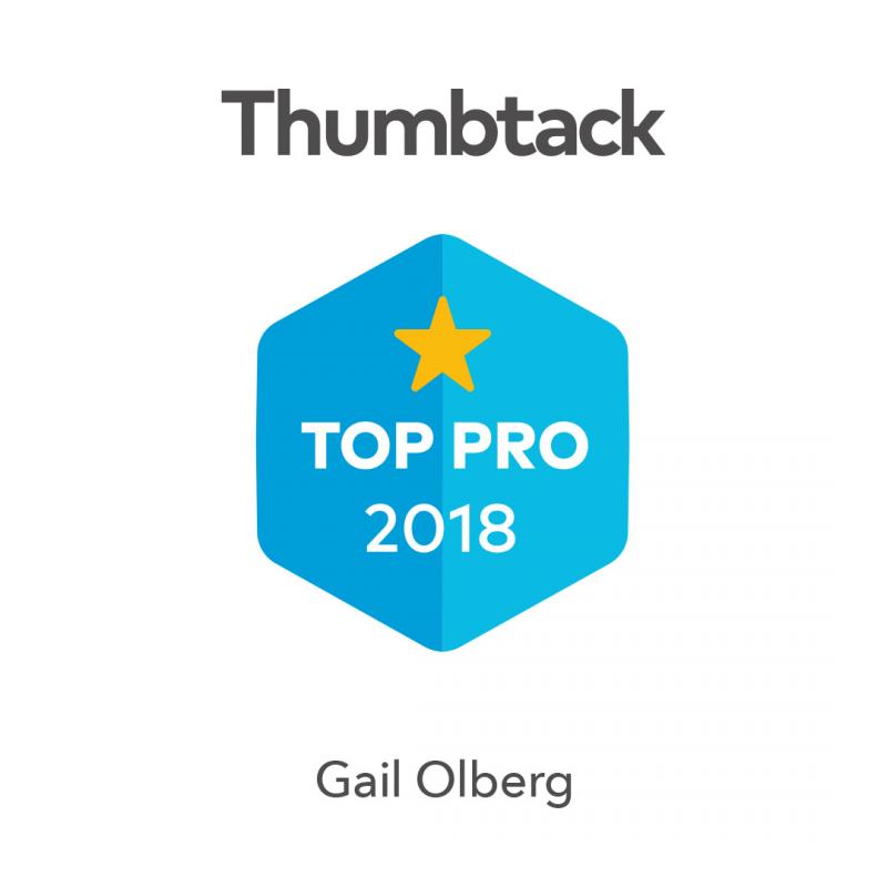 Thumbtack Top Pro 2018 award